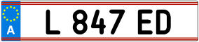 Trailer License Plate